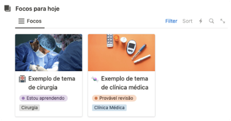 Acesso rápido ao que importa