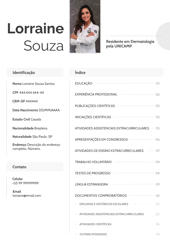 Exemplo de Currículo 1
